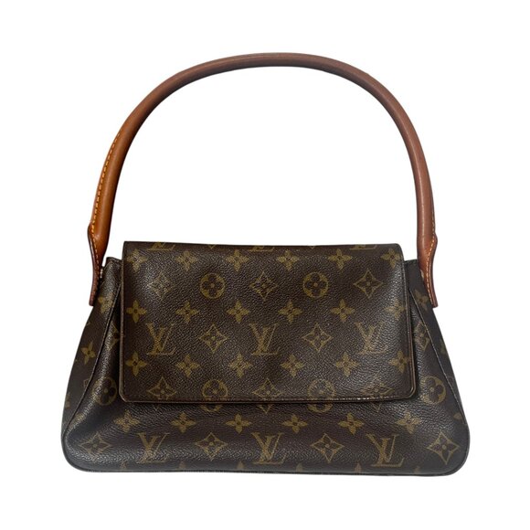 Louis Vuitton VINTAGE 2001 USA Brown Monogram Mini Looping Shoulder Bag - Picture 1 of 14